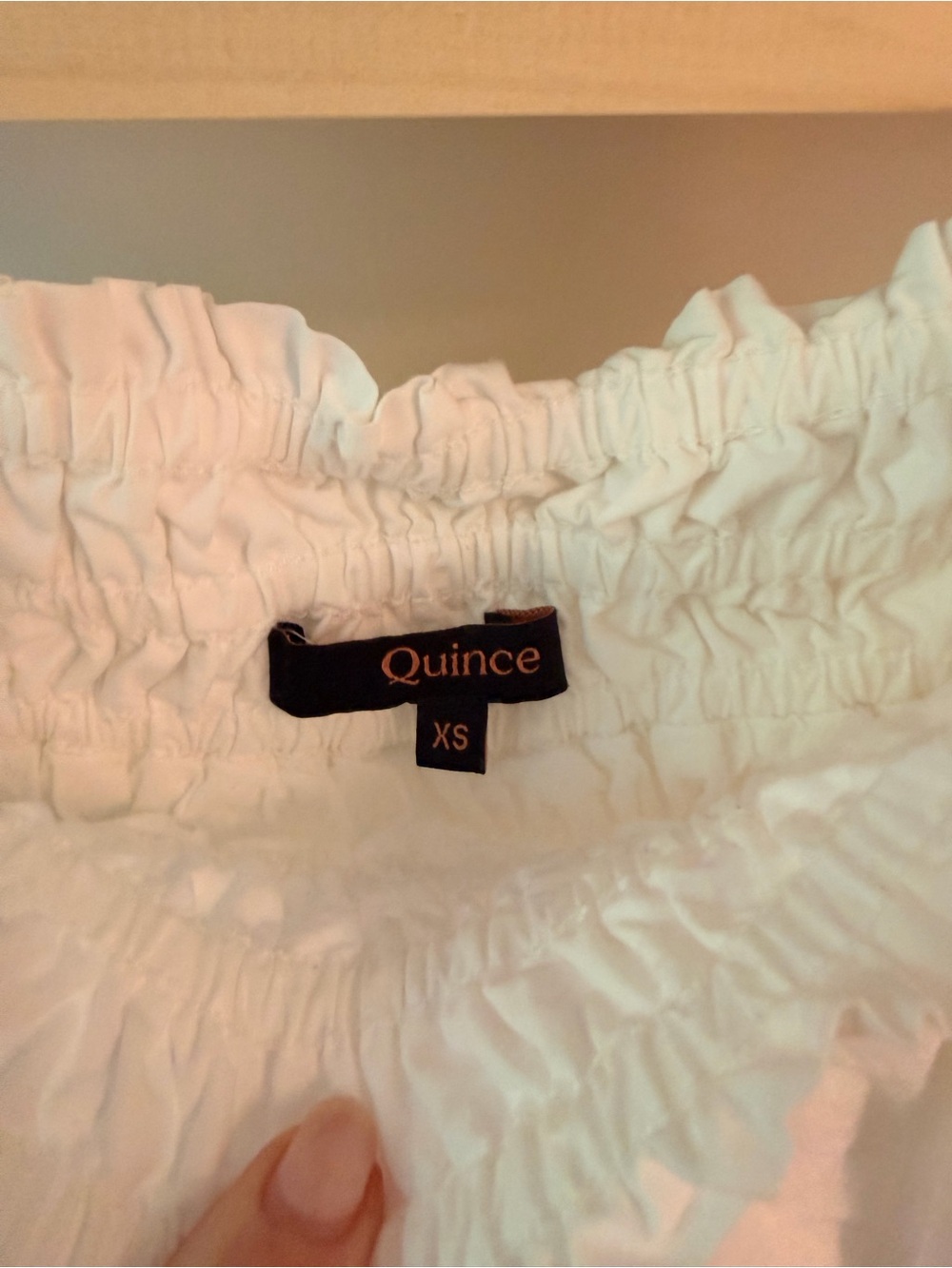 Quince White Tiered Maxi Skirt with Smocked Waist - Picture 4 of 4